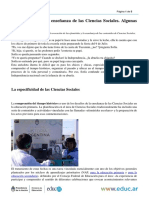 Las Efemerides y La Ensenanza de Las Ciencias Sociales Algunas Ideas Con Zamba PDF