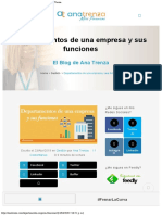 Departamentos de Una Empresa y Sus Funciones - Ana Trenza PDF