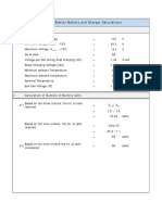 110V DC Station Battery and Charger Calculations: 1 Input Data