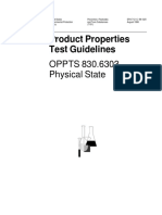 Product Properties Test Guidelines: OPPTS 830.6303 Physical State