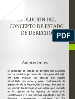 Evolución Del Concepto de Estado de Derecho