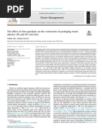 The Effect of Slow Pyrolysis On The Conversion of Packaging Waste Plastics (PE and PP) Into Fuel PDF