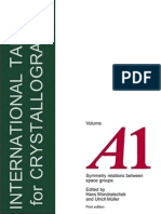 Wondratschek H., Muller U. (Eds.) - International Tables For Crystallography, Vol.A1 - Symmetry Relations Between Space Groups-Springer (2004)