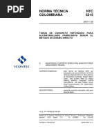 NTC 5215-Tubos de Concreto Reforzado para Alcantarillado Fabricados Segun Metodo de Disño Directo