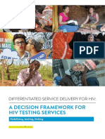 Differentiated Service Delivery-DSD For HIV - A Decision Framework For HIV Testing Services PDF