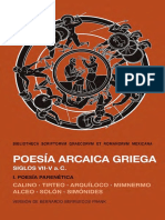 Poesia Arcaica Griega PDF