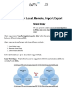 SAP Client Copy - Local, Remote, Import - Export