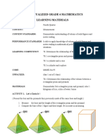 Contextualized Grade 6 Mathematics Learning Materials 1