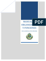 Manual de Organizacion y Funciones Sub Gobernacion Bermejo