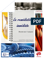 Fascicule - Remediation - Immediate - Complet PDF