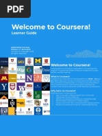 Welcome To Coursera!: Learner Guide