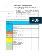 Plantilla para Evaluar Un Ensayo Argumentativo