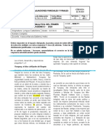 Evaluación Acumulativa Grado 8 ° Plataforma