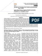 Toxicity of Mahogany Seed Extract Against Plutella Xylostella Caterpillars On Cabbage Leaves