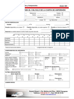 Toma de Datos para El Calculo de La Carta de Aspersion