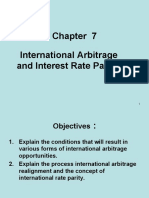 Lecture 8 (Chapter7) - International Arbitrage and Interest Rate Parity