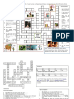 Lexique Des Jeux Et Sports de Loisirs Activites Ludiques Liste de Vocabulaire Mots Crois - 86662