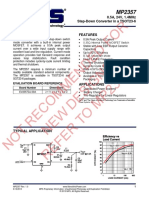 Recommended For New Designs Refer T O Mp2331H: 0.5A, 24V, 1.4Mhz Step-Down Converter in A Tsot23-6