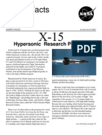 NASA Facts X-15 Hyper Sonic Research Program