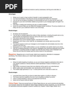 Advertising Assignment Types of Media