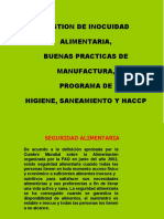 BPM y Programa de Saneamiento y Desinfeccion