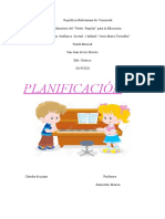 Planificación de Musica