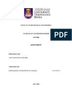 Faculty of Mechanical Engineering: Assignment