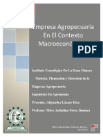 Empresa Agropecuaria en El Contexto Macroeconomico