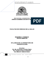 Syllabus Parasitologia I - 2019