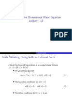 MA 201: One Dimensional Wave Equation Lecture - 13