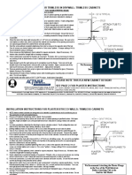 Installation Instructions For Trimless in Drywall: Trimless Cabinets