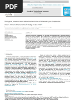 Annals of Agricultural Sciences: Biological, Chemical and Antioxidant Activities of Different Types Kombucha