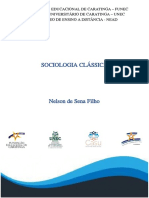 Unidade I - Sociologia Clássica