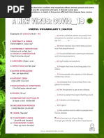 Covid - 19 B2 - C1 Vocabulary Activity