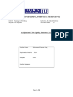 Faculty of Engineering, Sciences & Technology: Assignment # 03 - Spring Semester 2020