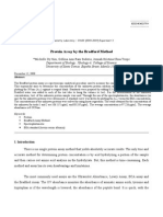 Protein Assay by The Bradford Method