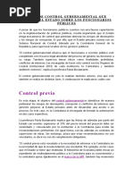 Tipos de Control Gubernamental Que Realiza El Estado Sobre Los Funcionarios Públicos