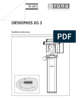 Orthophos XG 3, Installation Manual