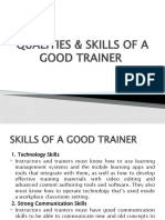 Qualities of A Trainer