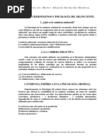 Factores Criminogenos y Psicologia Del Delincuente 1 (Criminologia Tarea 4)