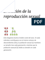 Evolución de La Reproducción Sexual - Wikipedia, La Enciclopedia Libre