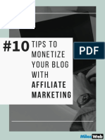 10 Tips To Monetize Your Blog With Affiliate Marketing