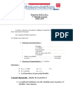 Exercice Etude Poutre Methode Forfaitaire