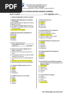 Examen Iii Unidad de Historia