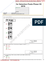 SSC Selection Post Phase VII (2019) Question Paper 14.10.2019 English Exammix