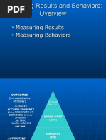 Measuring Results Measuring Behaviors