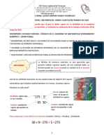 Guía 1 Matemáticas 4º. Segundo Periodo. Trabajo en Casa