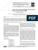 Finite Element Analysis of R.C Beams Using Steel Scraps Under Cyclic Loading Using ETABS