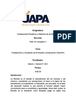 Tarea 1 F. Filosofico e H. de La Educacion