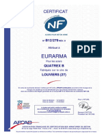 Eurarma: Certificat